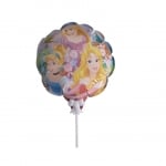 Мини балон Принцеси с пръчка, 13 см
