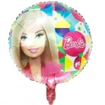 Фолиев балон Барби Barbie, кръг 45 см