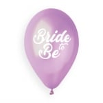Балони за моминско парти Bride to be, микс розово-лилави, 5 броя