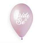 Балони за моминско парти Bride to be, микс розово-лилави, 5 броя