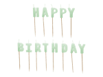 Свещи букви мента Happy Birthday