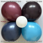 Кръгли балони бордо Standart Burgundy Kalisan, 48см, пакет 25 броя