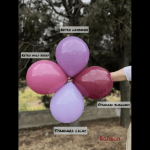 Кръгли балони бордо Standart Burgundy Kalisan, 48см, пакет 25 броя