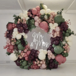 Кръгли балони бордо Standart Burgundy Kalisan, 48см, пакет 25 броя