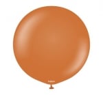 Кръгъл балон карамелeно кафяв пастел Caramel Brown Kalisan, 48 см, 1 брой
