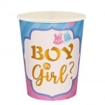 Чаши Boy or Girl за разкриване пола на бебето, момче или момиче, 10 броя