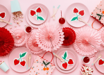 Изрязани салфетки череши, 20 броя