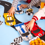 Чинийки форма Състезателни коли Рали Racing, 6 броя