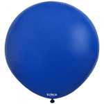 Кръгли тъмносини балони Standart Dark Blue 48 см, Kalisan, пакет 25 броя