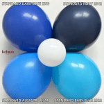 Сини балони, тъмносин пастел Standart Dark Blue 30 см, Kalisan, пакет 100 броя