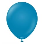 Балон син пастел 30 см Retro Deep Blue Kalisan, 1 брой