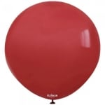 Кръгъл тъмночервен балон пастел Deep red Kalisan, 48 см, 1 брой