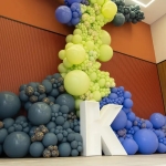 Малък балон тъмносиво-син, Retro Denim Kalisan, 13 см, 1 брой