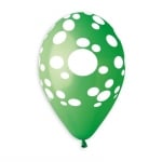 Зелени и кафяви балони точки Dino dots 33 см, 5 броя
