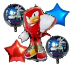Комплект балони Соник Таралежа Knuckles Sonic the Hedgehog, 5 броя