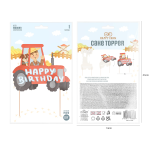 Топер за рожден ден трактор парти село, ферма