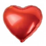 Фолиев балон сърце червен, 43 см