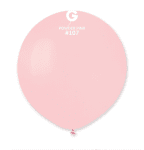 Кръгли балони розов макарон, розова пудра Powder pink G19/107 48 см, Gemar, пакет 25 броя