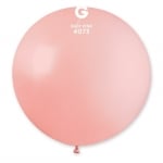 Голям розов кръгъл балон Светлорозов Бебешко розово 80 см G30/73