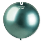 Кръгъл балон хром зелен Gemar 80 см GB30/93, 1 брой