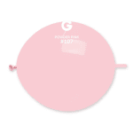 Балони линк розов макарон, розова пудра Powder pink GL13/107 33 см, Gemar, пакет 100 броя
