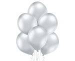 Балони хром сребро Glossy Silver Belbal 30 см, пакет 50 броя