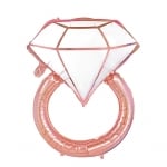Балон годежен пръстен, розово злато, 67 х 80 см