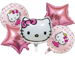 Комплект балони Хелоу Кити Hello Kitty, звезди, 5 броя