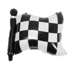 Фолиев балон кариран флаг, знаме бели и черни квадрати Racing, 42 х 50 см