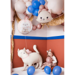 Фолиев балон коте Happy Birthday, 45 см