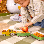 Кутии за лакомства трактор, парти село, ферма, 3 броя