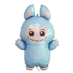 Фолиев балон Лабубу Labubu, синьо зайче, 63 х 80 см