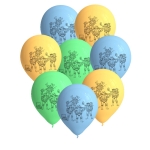 Балони латекс Костенурките Нинджа, 8 броя