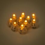 Оранжеви LED лампички за балони, 10 броя