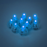 Сини LED лампички за балони, 10 броя