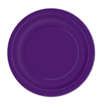Големи тъмновиолетово-лилави чинийки картон, 10 броя