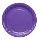 Големи лилави чинийки, 23 см, 8 броя