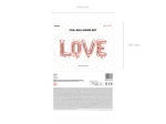 Фолиеви балони букви LOVE розово злато