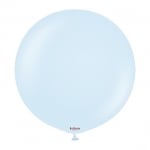 Голям кръгъл балон син макарон Baby blue 48 см, Kalisan, 1 брой