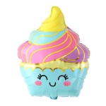Фолиев балон мъфин с личице Candy party, 45 х 53 см