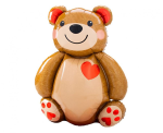 Фолиев балон Мече Love, 48 х 65 см