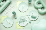 Топер Happy Birthday мента, 18 х 16.5 см