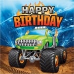 Monster Truck, салфетки Happy Birthday, 16 броя