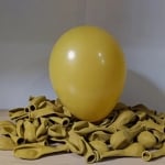 Кръгъл балон горчица пастел, Retro Mustard Kalisan, 30 см, 1 брой