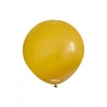 Малък кръгъл балон горчица пастел, Retro Mustard Kalisan, 13 см, 1 брой