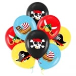 Латексови балони пиратско парти, 8 броя 