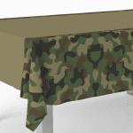 Парти покривка камуфлаж, 120 х 180 см