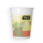 Парти чаши Бебе Йода Мандалорианецът Star Wars пластмасови, 8 броя
