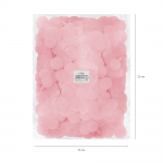 Насипни хартиени конфети розови кръгчета, 500 гр