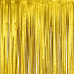 Бляскава завеса от ресни злато мат, 100 х 200 см